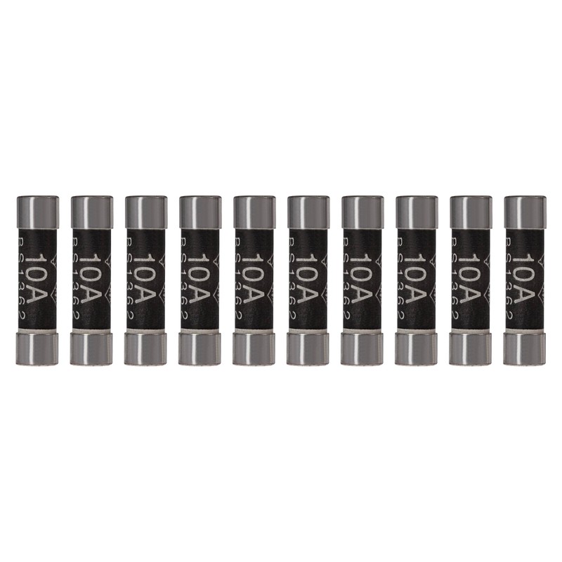 Maplin 10 Amp Domestic Fuse BS1362 6.3mm x 25.4mm -