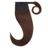 MY-LADY Ponytail Extension Human Hair 22 Inch Medium Brown Wrap