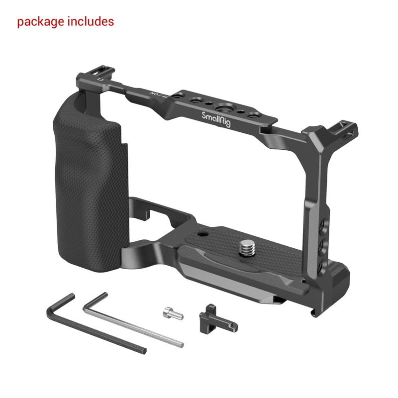 SmallRig ZV-E10 Cage with Grip / Built-in Quick Release Plate