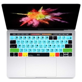 WYGCH Davinci Resolve Shortcuts Hotkey Keyboard Cover for MacBook Pro 13 15 inch 2019 2018 2017 and 2016 with Touch Bar,Touch ID Model:A2159 A1989 A1706/A1990 A1707,USA Version