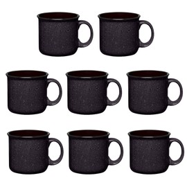 Gifts by Design Set of 16 Ceramic Campfire Mugs – 15 Oz, White – Coffee & Tea Cups for Home, Work, Travel, Camping – Customizable, Great for DIY, Events, Companies
