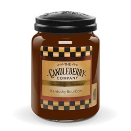 Candleberry Candles | Strong Fragrances for Home | Hand Poured in The USA | Highly Scented & Long Lasting | Large Jar 26 oz (Kentucky Bourbon)