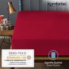 Komfortec Jersey Fitted Sheet 140 x 200 cm, 100% Cotton,