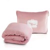 ForestM Women’s Travel Essentials – 2-in-1 Airplane Blanket & Pillow,