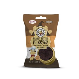 Exclusively Dog Sandwich Cremes Peanut Butter & Carob Flavor, Brown, 8 oz