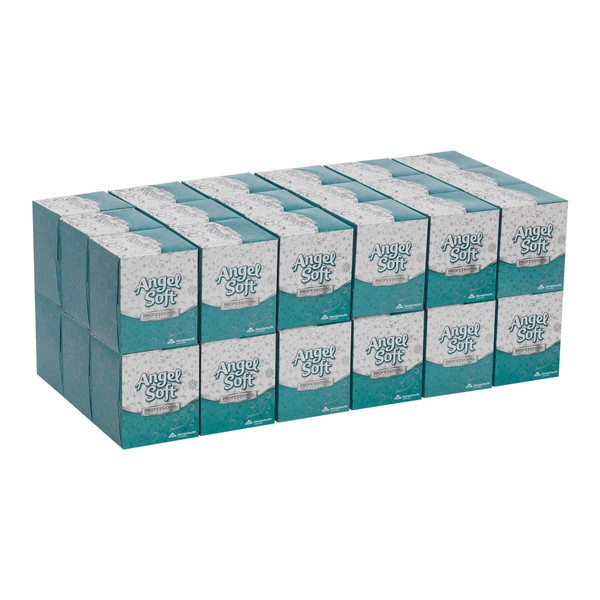 Georgia-Pacific Angel Soft Professional Series 2-Ply Facial Tissue by GP PRO; Cube Box; 46580; 96 Sheets Per Box; 36 Boxes Per Case