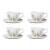 Lenox 896612 Wildflowers 8-Piece Espresso Cups & Saucers Set