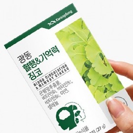 WB 60 tablets 450mg Ginkgo blood circulation &amp; memory x / WB 60정 450mg 징코 혈행&기억력 x