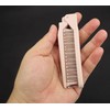Pink Foldable Hair Comb - Compact Travel Brush for Purses