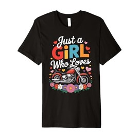 Just A Girl Who Loves Motorcycle Supercross MX Premium T-Shirt