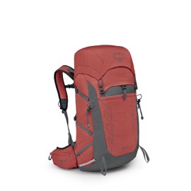 Osprey Tempest 33L Women's Lightweight Hiking Backpack with Hipbelt, Red Pampas/Coal Grey