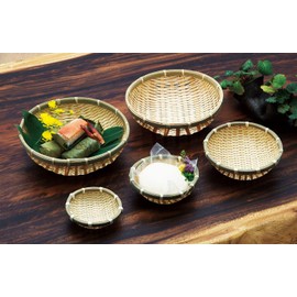 Yamako 22556 Wan-Shaped Bamboo Monkey, White, 7.9 inches (20 cm), Approx. Diameter 7.9 x Height 2.6 inches (20 cm), Height 2.6 inches (6.5 cm)