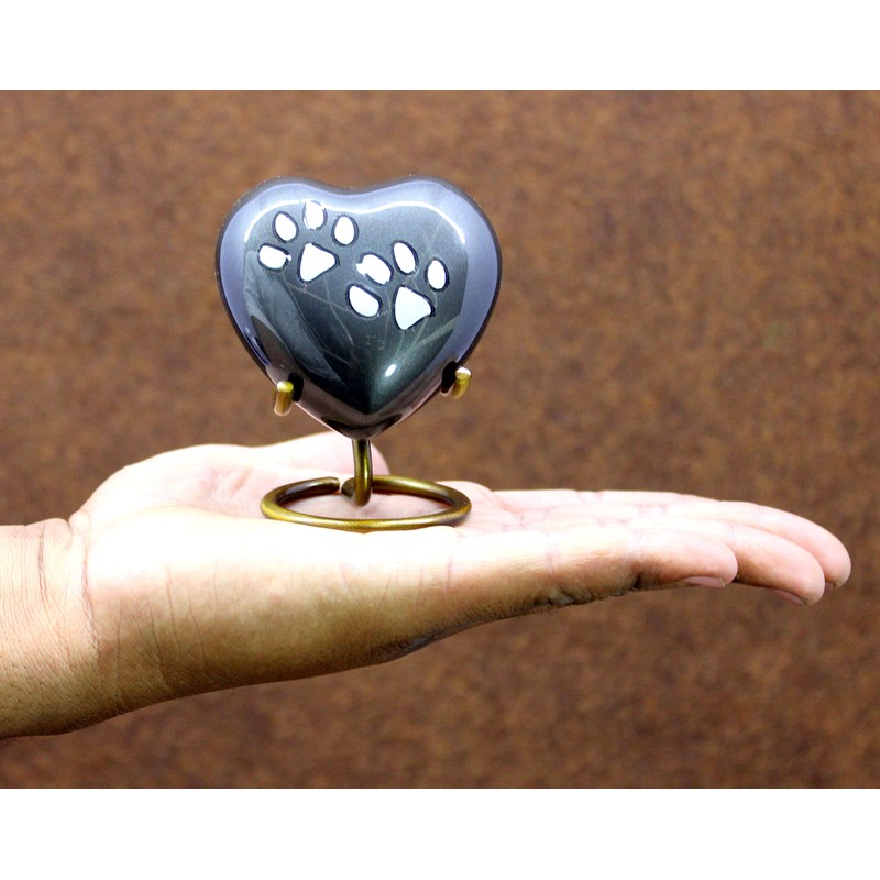 Esplanade Heart Shaped Pet Cremation Urn Keepsake Container Jar Pot