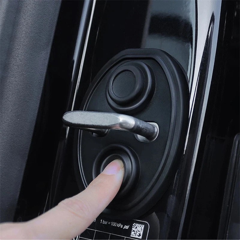 Unbranded 4PC Car Door Lock Protective Cover Silicone Shockproof Cushion