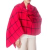 iB-iP Women's Checked Warm Large Oversized Scarf, red