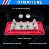 Jamgoer 450A Bus Bar 12v Power Distribution Block 6 x