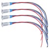 4 Sets PreWired Round LEDs Waterproof 2Color Signal Light Common