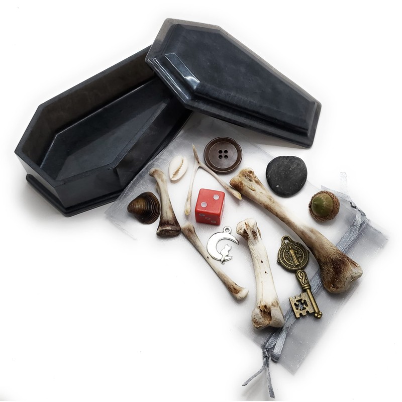 Bone Casting Kit for Hoodoo Witchcraft Divination Magick Bone Throwing