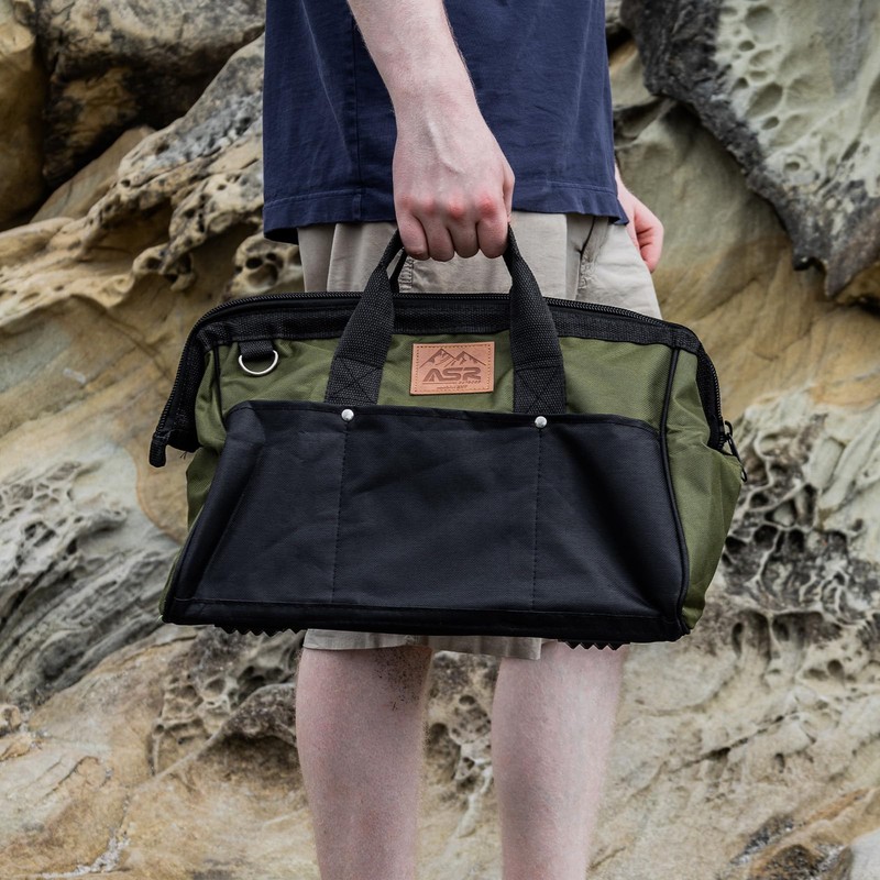 ASR Outdoor 40pc Beginner Rockhounding Equipment Kit with Tool Bag