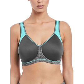 Freya Women's Sonic Underwire Sports Bra, Carbon, 28DD