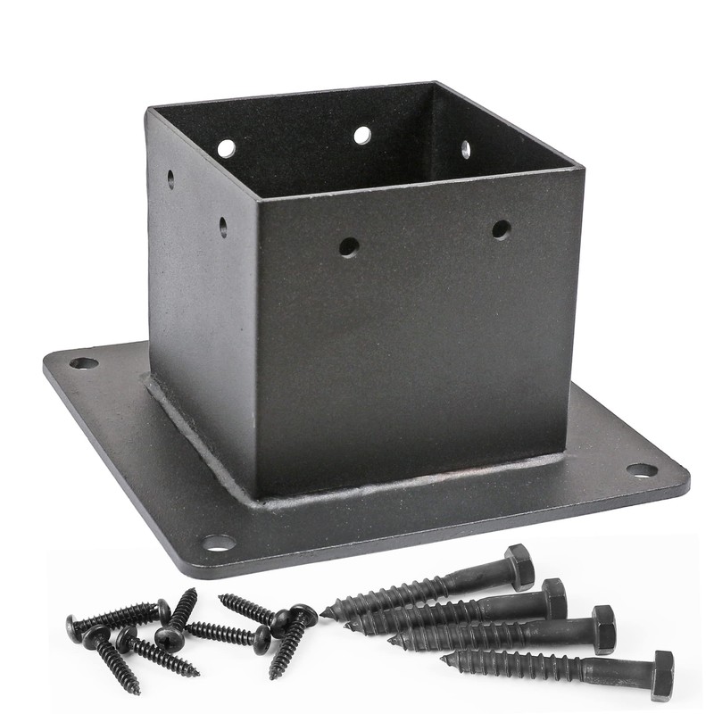 Antsky 4×4"(Actual: 3.5×3.5inch) Post Stainless Steel Flange Anchor Base with