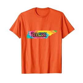 Tennessee State Mens Womens Kids Tennessee Orange Tie Dye TN T-Shirt