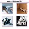 MroMax 4Pcs Roller Idler Bearing Pulley Sliding Conveyor Wheel Threaded