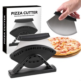 TIKA Heavy Duty Stainless Steel Pizza Cutter with Protective Cover – Dishwasher Safe