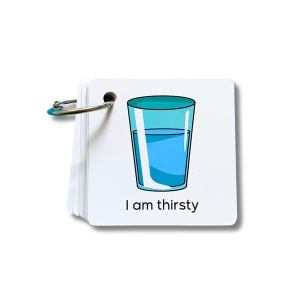 Communication Cards for Special Needs, Set of 48 Picture Exchange