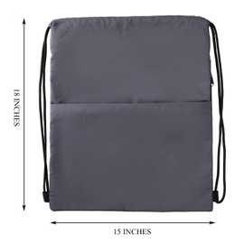 Vorspack - Mochila con cordón resistente al agua, saco deportivo con bolsillo lateral para hombres y mujeres