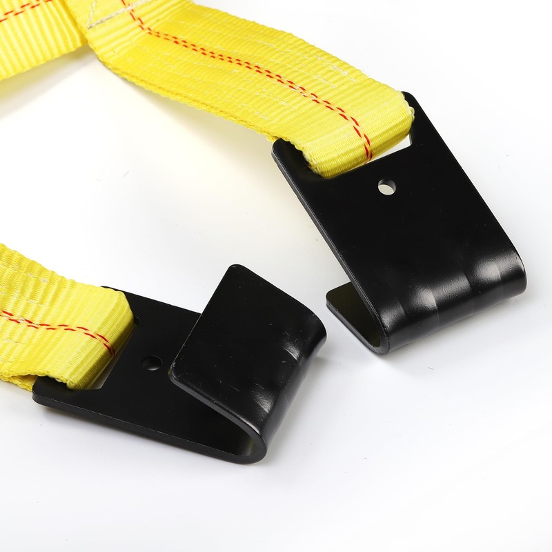 TOPZEA 2 Pack Tow Dolly Basket Straps with Flat Hook,