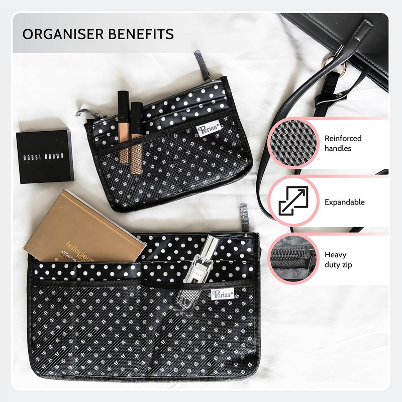 Periea 'Signature' Luxury Handbag Organiser Insert - 3 Sizes -