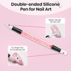SUPWEE 3D Nail Gel Art Pearl White,Solid Gel for Nails