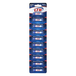 LTH Paquete Blister 10 Pilas AAA Alcalinas 1.5v MAX Duracion
