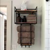 MOUGIGI Towel Rack Wall Mounted - Space-Saving Design for Small