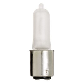 Satco S1919 120V 75-Watt T4 DC Bayonet Base Light Bulb, Frosted