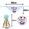 PetGround Birthday Set, Hat, Bandana, Bowtie, Decoration, 4-piece Set, Birthday