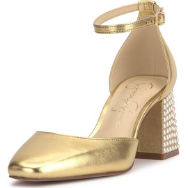 Jessica Simpson Women's Fulian Pump, Gold, 8
