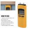 Wood Moisture Meter Portable Digital Damp Detector LCD Display Moisture