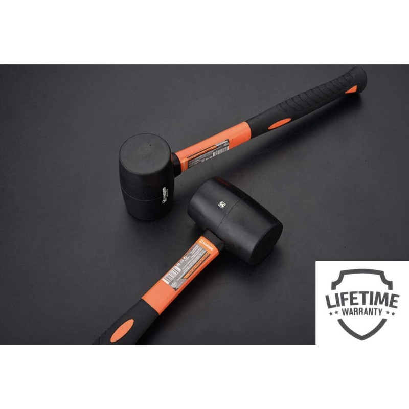 Edward Tools Rubber Mallet Hammer 16 oz - Durable Eco-friendly