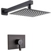 SOOOHOT Shower Faucet, Black Shower Faucet Set with 8-Inch Rain