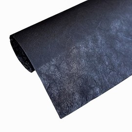 50 hojas de papel A5 de fibra natural de morera, papel de seda artístico Washi, diseño de papel artesanal, suministros de origami, fabricación de tarjetas, 21 x 14,8 cm. (Negro, A5)