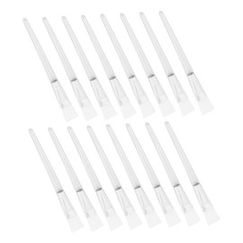 PACKOVE 16Pcs Facial Mask Brush Transparent Handle Applicator for DIY Face Masks Durable Versatile Skincare Tool for Mud Masks and Beauty Treatments