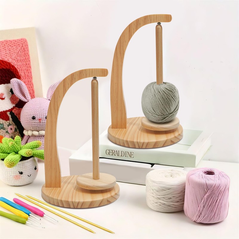 OPUHOHR Yarn Holder for Knitting and Crocheting, Yarn Ball Holder,