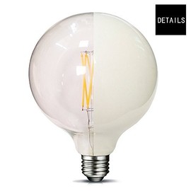 MRDENG E26 LED Light Bulbs 100 Watt Equivalent,Large G40(G125) LED Bulb, 120V Warm White Globe Light Bulb for Decorative (2700K) Pack of 1