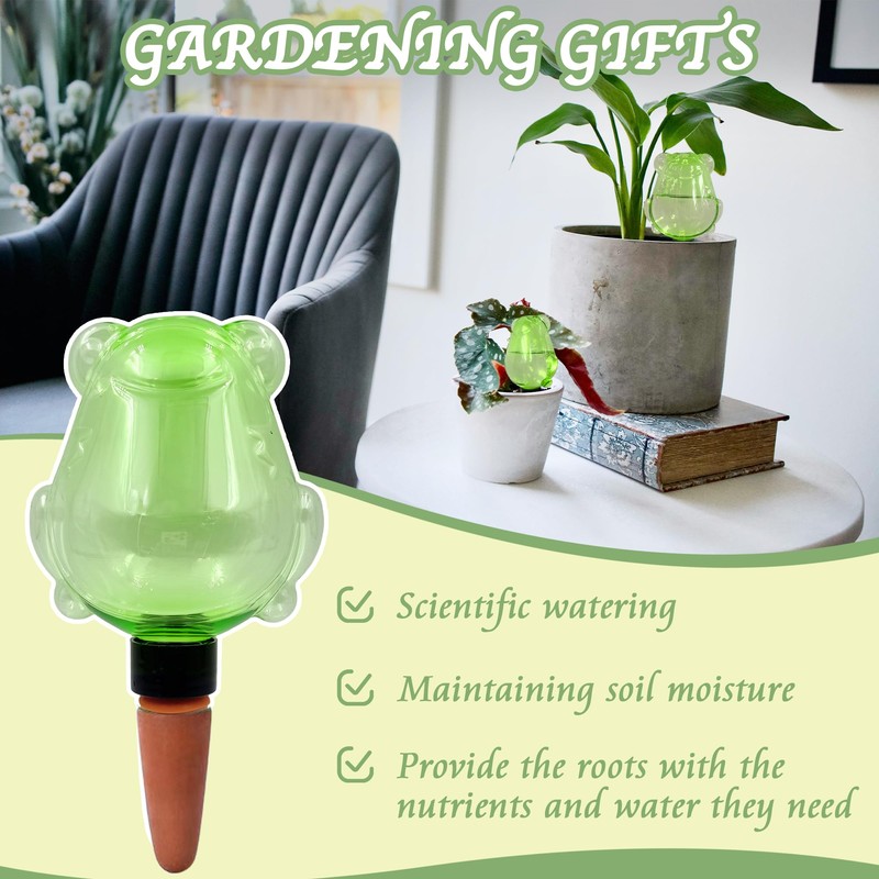 KIROYAL 2 Pack Self Watering Spikes, Indoor Plant Watering Globes,