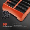 A-Premium Orange Plastic Gas Tank Side Covers with Grill Compatible