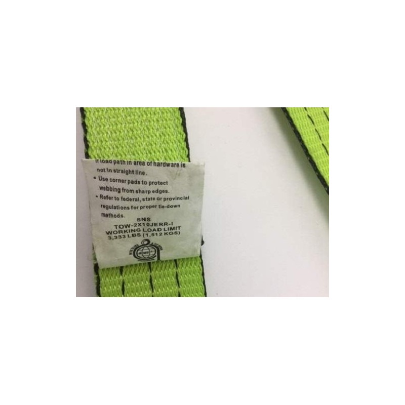 2 Pack Quick-Pick Wheel Lift Strap with Finger Hook Ratchet