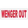 (5 Stickers Combo Deal) Wenger Out Soccer Football Arsenal Funny