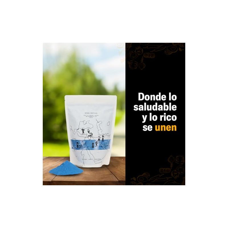 NEGRO MOSTAZA Espirulina Azul en Polvo - bolsa de 500gr